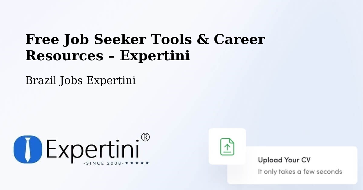 Free Job Seeker Tools & Career Resources – Crixás - Crixás, Brazil Jobs Expertini