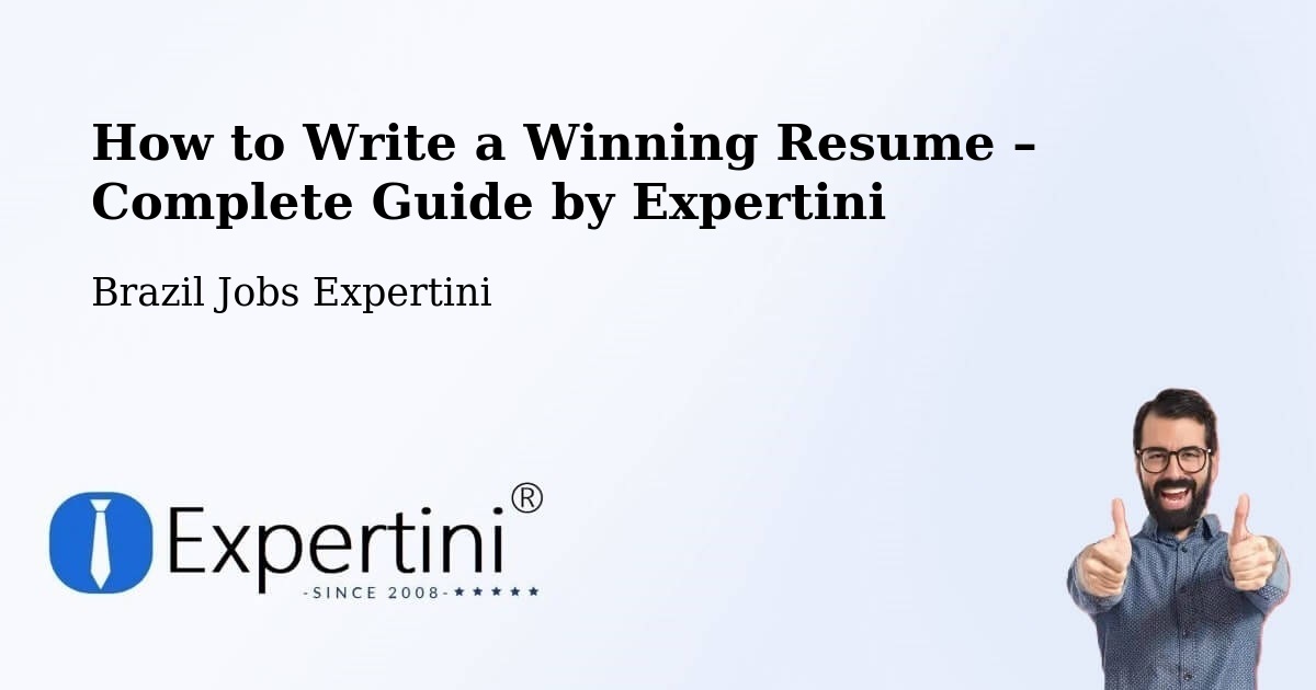 Resume Writing Guide for Job Seekers – Crixás - Crixás, Brazil Jobs Expertini